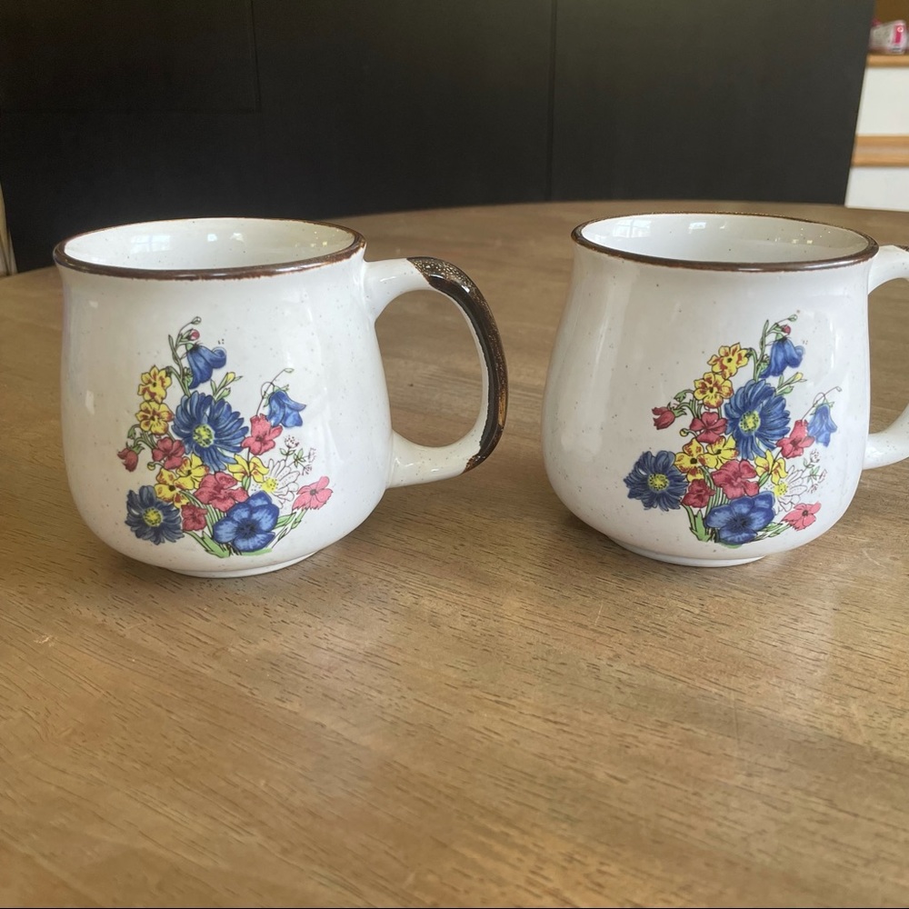 Floral Print Mugs